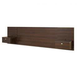 Prepac Floating King Headboard - 125.5-in x 31.5-in - Espresso