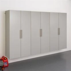 Prepac HangUps Set E Storage Cabinet - 3 Pieces - Light Grey -PREPAC Sales 2022 330595393 AlternateImage3 l