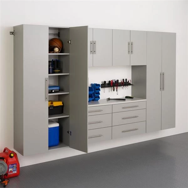 Prepac HangUps Set I Storage Cabinet - 6 Piece - Light Grey 4 Prepac HangUps Set I Storage Cabinet - 6 Piece - Light Grey - Image 2