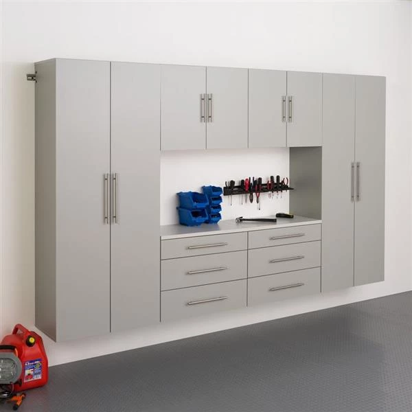 Prepac HangUps Set I Storage Cabinet - 6 Piece - Light Grey 3 Prepac HangUps Set I Storage Cabinet - 6 Piece - Light Grey