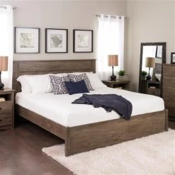 Prepac Select 4-Post Platform Bed - Drifted Gray - King -PREPAC Sales 2022 330673628 AlternateImage4 l