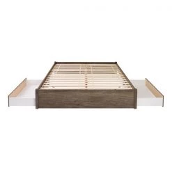 Prepac Select 4-Post Platform Bed 2 Drawers - Drifted Gray - King -PREPAC Sales 2022 330673629 AlternateImage2 l