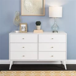 Prepac Milo 6-drawer Dresser in White Finish - 52.25-in -PREPAC Sales 2022 330746102 AlternateImage1 l