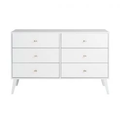 Prepac Milo 6-drawer Dresser in White Finish - 52.25-in -PREPAC Sales 2022 330746102 AlternateImage2 l