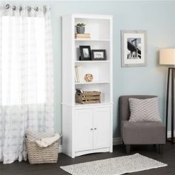 Prepac Tall Bookcase with 2 Shaker Doors in White Finish - 80-in 7 Prepac Tall Bookcase with 2 Shaker Doors in White Finish - 80-in -PREPAC Sales 2022 330746104 AlternateImage1 l