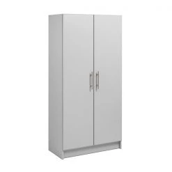Prepac Elite Storage Cabinet in Light Gray Finish - 32-in