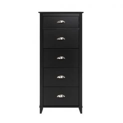 Prepac Yaletown 5-Drawer Tall Chest in Black Finish - 23-in x 16-in x 52.5-in 8 Prepac Yaletown 5-Drawer Tall Chest in Black Finish - 23-in x 16-in x 52.5-in -PREPAC Sales 2022 330746107 AlternateImage2 l