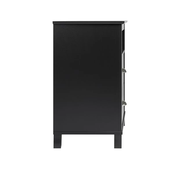 Prepac Yaletown 2-Drawer Tall Nightstand, Black 6 Prepac Yaletown 2-Drawer Tall Nightstand, Black - Image 4