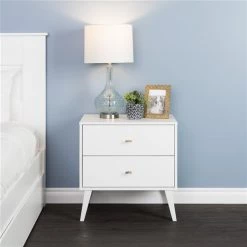 Prepac Milo 2-drawer Nightstand, White 7 Prepac Milo 2-drawer Nightstand, White -PREPAC Sales 2022 330746114 AlternateImage1 l