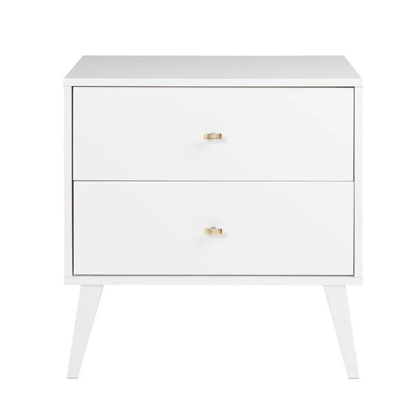 Prepac Milo 2-drawer Nightstand, White 5 Prepac Milo 2-drawer Nightstand, White - Image 3