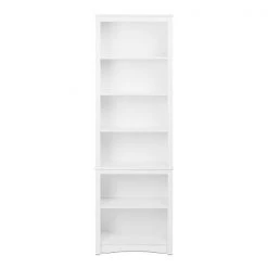 Prepac Tall Bookcase with 6 Shelves and White Finish - 80-in 8 Prepac Tall Bookcase with 6 Shelves and White Finish - 80-in -PREPAC Sales 2022 330746121 AlternateImage2 l