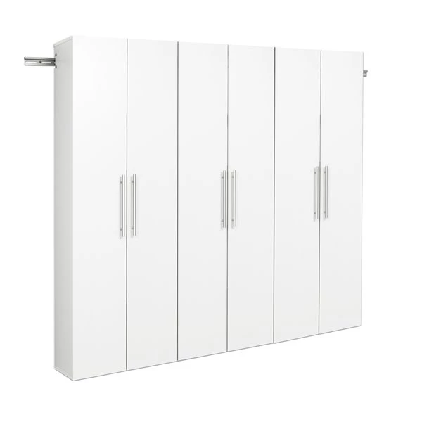 Prepac HangUps 3-Piece Storage Cabinet Set - 72-in - White 2 Prepac HangUps 3-Piece Storage Cabinet Set - 72-in - White