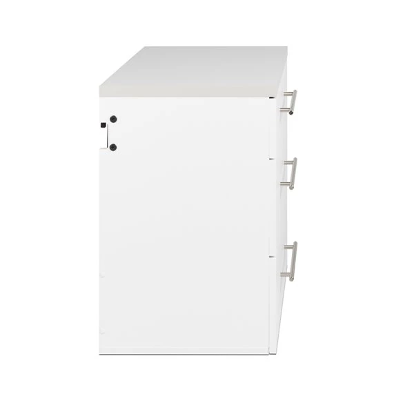 Prepac HangUps 3-Drawer Base Storage Cabinet - White 6 Prepac HangUps 3-Drawer Base Storage Cabinet - White - Image 4