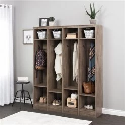 Prepac Narrow Entryway Organizer - Set of 4 - Drifted Gray 7 Prepac Narrow Entryway Organizer - Set of 4 - Drifted Gray -PREPAC Sales 2022 330768958 AlternateImage1 l