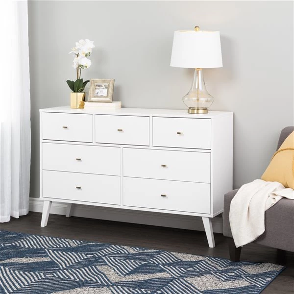 Prepac Milo 7-Drawer Dresser - White 4 Prepac Milo 7-Drawer Dresser - White - Image 2