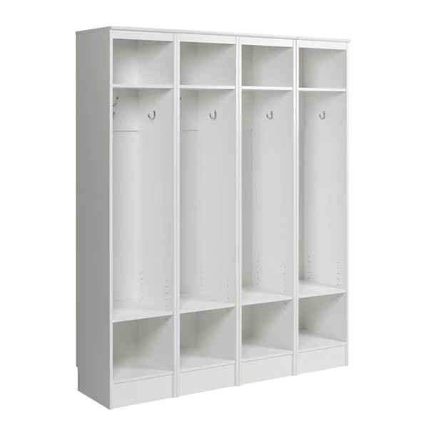 Prepac Narrow Entryway Organizer - Set of 4 - White 3 Prepac Narrow Entryway Organizer - Set of 4 - White