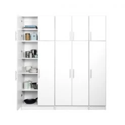 Prepac Elite 6-Piece Storage Set - 80-in - White