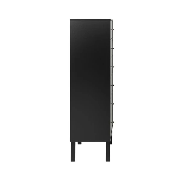 Prepac Milo Tall 6-Drawer Chest - Black 6 Prepac Milo Tall 6-Drawer Chest - Black - Image 4