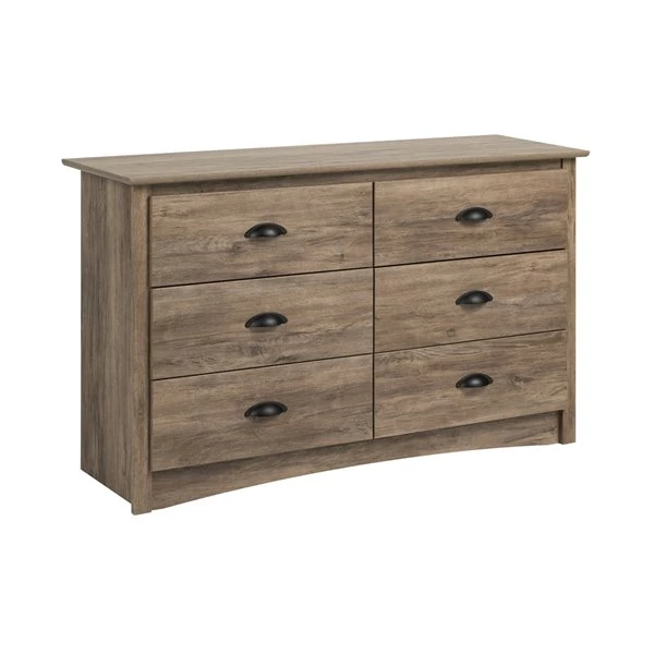Prepac Salt Spring Kids 6-Drawer Dresser - Drifted Gray 6 Prepac Salt Spring Kids 6-Drawer Dresser - Drifted Gray - Image 4