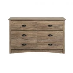 Prepac Salt Spring Kids 6-Drawer Dresser - Drifted Gray
