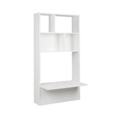 Prepac Tall Floating Desk - 30-in - White