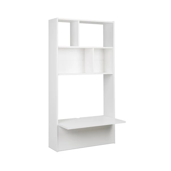 Prepac Tall Floating Desk - 30-in - White 3 Prepac Tall Floating Desk - 30-in - White