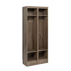 Prepac Narrow Entryway Organizer - Set of 2 - Drifted Gray