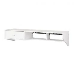 Prepac Modern Floating Desk with Drawer - Laminate Wood - White -PREPAC Sales 2022 330769160 AlternateImage2 l