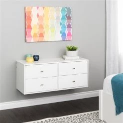 Prepac White 4-Drawer Double Dresser 7 Prepac White 4-Drawer Double Dresser -PREPAC Sales 2022 330781042 AlternateImage1 l