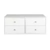 Prepac White 4-Drawer Double Dresser