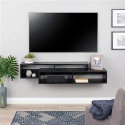 Prepac Black Wall-Mounted Console -PREPAC Sales 2022 330781044 AlternateImage2 l