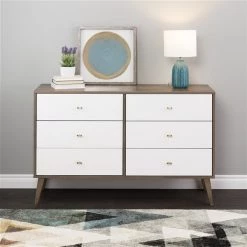 Prepac Milo Drifted Grey/white 6-drawer Double Dresser -PREPAC Sales 2022 330847753 AlternateImage1 l