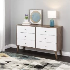 Prepac Milo Drifted Grey/white 6-drawer Double Dresser -PREPAC Sales 2022 330847753 AlternateImage2 l
