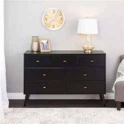 Prepac Milo Black 7-drawer Standard (horizontal) Dresser 7 Prepac Milo Black 7-drawer Standard (horizontal) Dresser -PREPAC Sales 2022 330847754 AlternateImage1 l