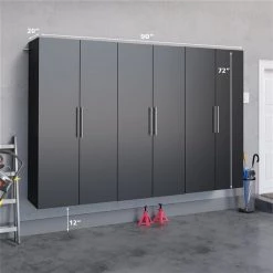 Prepac HangUps 108-in x 72-in Black Composite Wood - Storage Set K (3-Pack) -PREPAC Sales 2022 330915417 AlternateImage3 l