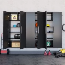 Prepac HangUps 108-in x 72-in Black Composite Wood - Storage Set E (3-Pack) -PREPAC Sales 2022 330915421 AlternateImage1 l