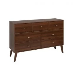 Prepac Milo Cherry Pine Contemporary 7-Drawer Dresser