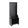 Prepac Black Composite 3-Hook Narrow Hall tree with 9 Cubbies -PREPAC Sales 2022 330928840 MainImage 001 l