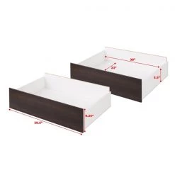 Prepac Select Espresso Wheeled Composite Wood Drawer (2-Pack) 9 Prepac Select Espresso Wheeled Composite Wood Drawer (2-Pack) -PREPAC Sales 2022 330981238 AlternateImage3 l