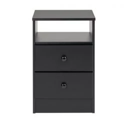 Prepac Astrid 2-Drawer Black Pine Nightstand -PREPAC Sales 2022 330981239 AlternateImage2 l