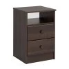 Prepac Astrid 2-Drawer Espresso Pine Nightstand 2 Prepac Astrid 2-Drawer Espresso Pine Nightstand -PREPAC Sales 2022 330981244 MainImage 001 l